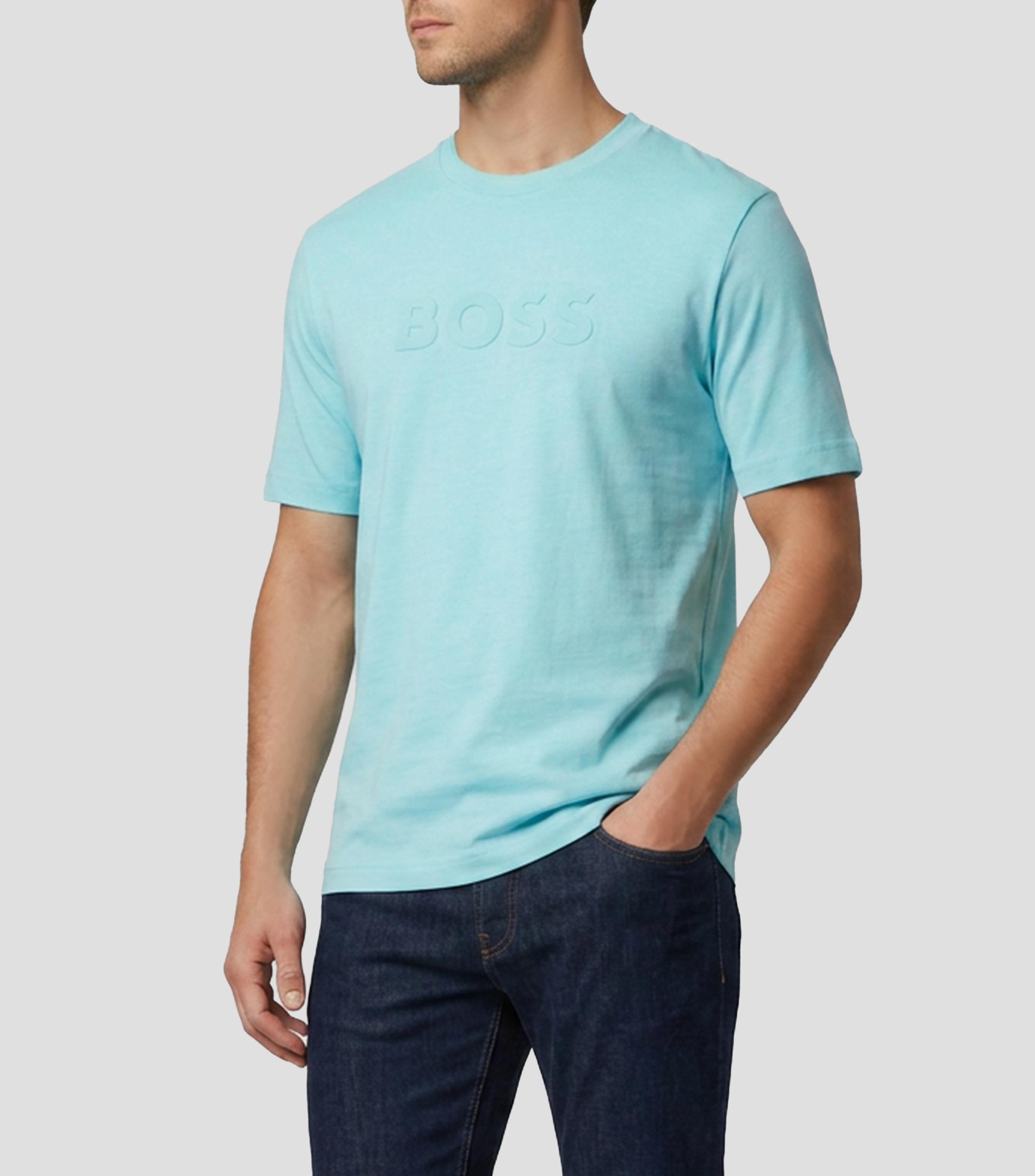 Playera cuello redondo manga corta liso Hombre